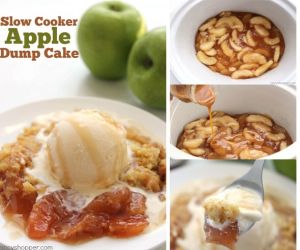 Slow Cooker Caramel Apple Dump Cake