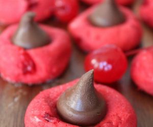 Chocolate Cherry Blossom Cookies