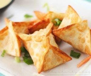 Easy Homemade Crab Rangoons with Mustard Sauce