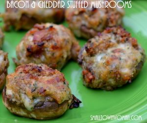 Bacon Cheddar Stuffed Mushrooms