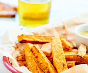 Baked Sweet Potato Fries w/ 3 Dipping Sauces