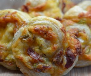 Triple Cheese & Bacon Pinwheels