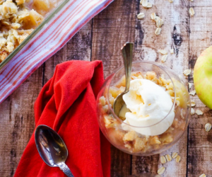 Homemade Honeycrisp Apple Crisp