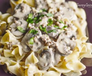 Easy Ground Beef Stroganoff