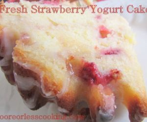 Fresh Strawberry Yogurt Cake