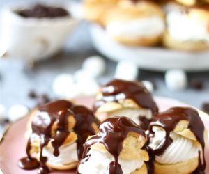 Hot Fudge Marshmallow Sundae Profiteroles