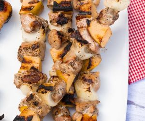 Mesquite Grilled Pork and Apple Kebabs