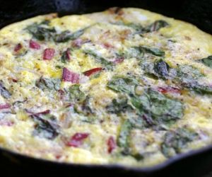 Rainbow Chard and Cheddar Frittata