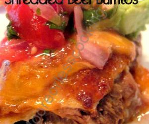 Slow Cooker Shredded Beef Burritos