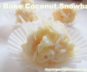 NO BAKE COCONUT SNOWBALLS