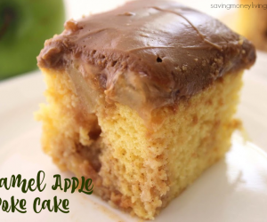 Caramel Apple Poke Cake