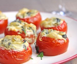 Tomato Rockefeller Bites