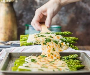 3 Cheese Asparagus Gratin