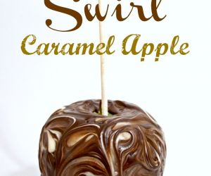Chocolate Swirl Caramel Apple