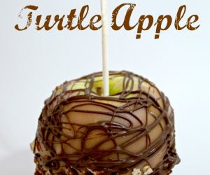 Caramel and Chocolate Turtle Apple