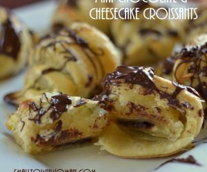 Mini Chocolate & Cheesecake Croissants