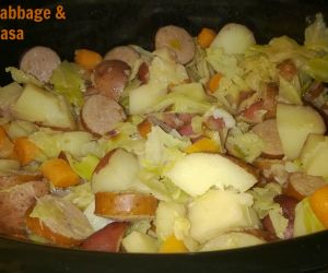 Crockpot Cabbage & Kielbasa