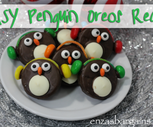 Adorable Penguin Oreo Cookies with Ear Muffs Recipe