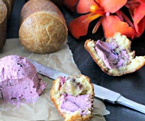 Breakfast Butter Rolls with Whipped Blueberry Butter