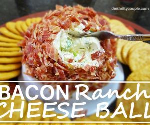 Bacon Ranch Cheese Ball Recipe (Gluten and Nut Free)