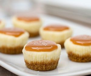 Bite-Size Salted Caramel Cheesecake Recipe