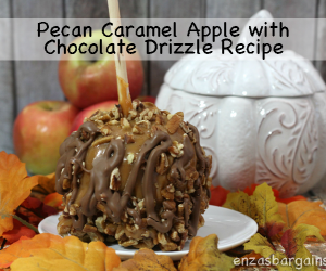 Fall Recipe – Pecan Caramel Apple w/Chocolate Drizzle