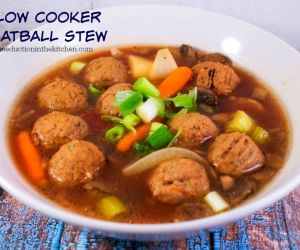 SLOW COOKER MEATBALL STEW