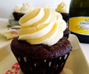 Chocolate Champagne Cupcakes