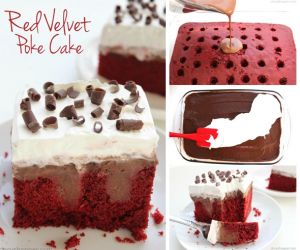 Red Velvet Poke Cake