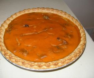 Pumpkin Dark Chocolate Pecan Pie