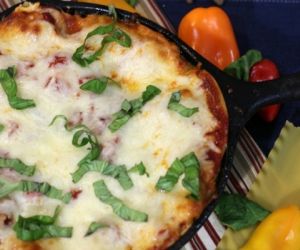 Rustic Kale Cast Iron Lasagna