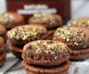 Gluten Free Chocolate Toffee Macarons