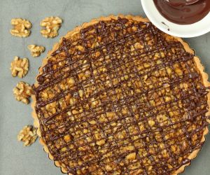 Whiskey Walnut Tart