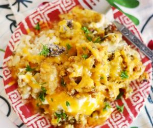 Cheesy Tater Tot Casserole with a Twist