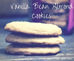 Vanilla Bean Almond Cookies