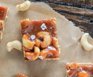 Cashew Caramel Shortbread Bars