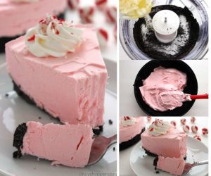 No Bake Peppermint Cheesecake