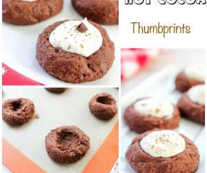 Hot Chocolate Thumbprint Cookies