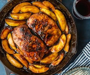 Apple Butter Pork Chop Skillet