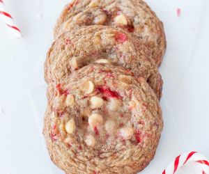 White Chocolate Candy Cane Cookies