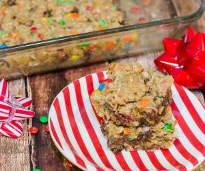 Oatmeal M&M's Squares