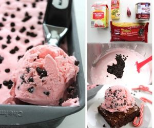 No Churn Peppermint Chocolate Chip Ice Cream