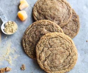 Chewy Ginger Orange Cookies