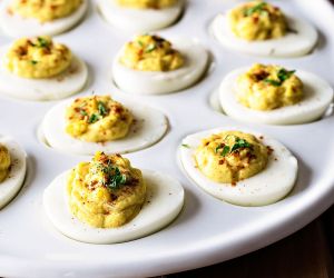 Crunchy Deviled Eggs