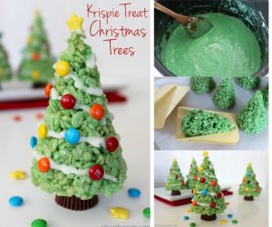 Krispie Treat Christmas Trees