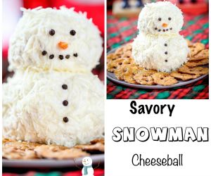 Ranch Snowman Cheeseball