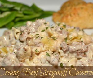 Creamy Beef Stroganoff Casserole