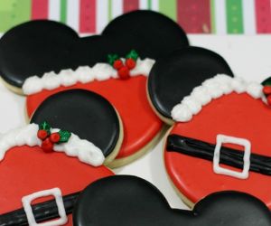 Mickey and Minnie Mouse Christmas Cookies