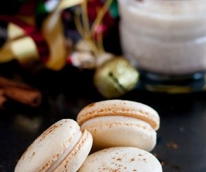 Eggnog Macarons