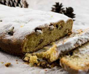 Traditional German Stollen for Christmas